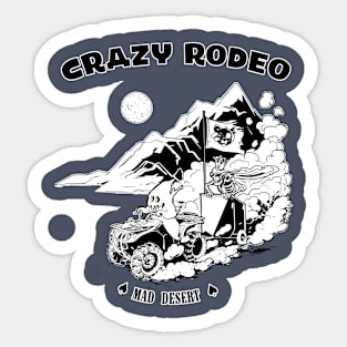 Crazy Rodeo Sticker